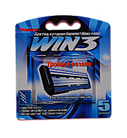 DORCO WIN3 кассеты с 3 лезвиями, совместимы с системой Gillette Slalom, Schick Ultrex, Schick Extra2, MIRBRITV.RU