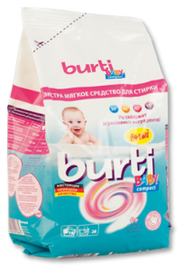 Burti Baby compact концентрированный порошок для стирки детского белья 900 г, MIRBRITV.RU
