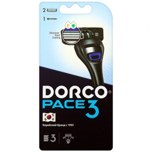 DORCO станок для бритья PACE3 + 2 кассеты, tra4002, MIRBRITV.RU