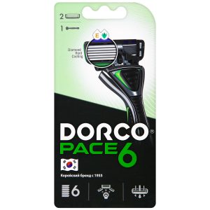 DORCO Pace6 бритва + 2 сменные кассеты, sxa1002, MIRBRITV.RU