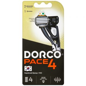DORCO PACE4 FRA1002 бритвенная система + 2 кассеты